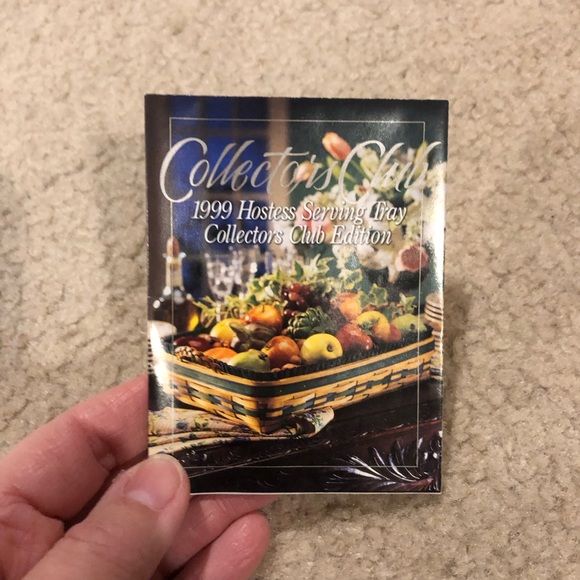 Vintage Longaberger 1999 Collectors Club Basket w/ 2 fabric liners-plastic liner - Picture 6 of 14